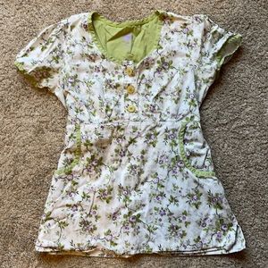 Healing hands scrub top